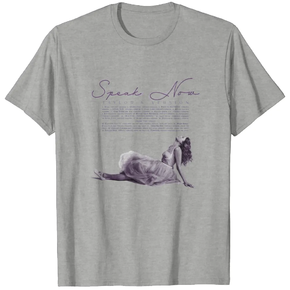 Speak Now Taylor's Vesion Track List T Shirts Speak Now T Shirts